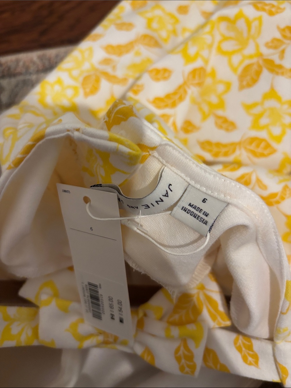 Janie and Jack Yellow Floral Puff-Sleeve Dress - Picture 6 of 6